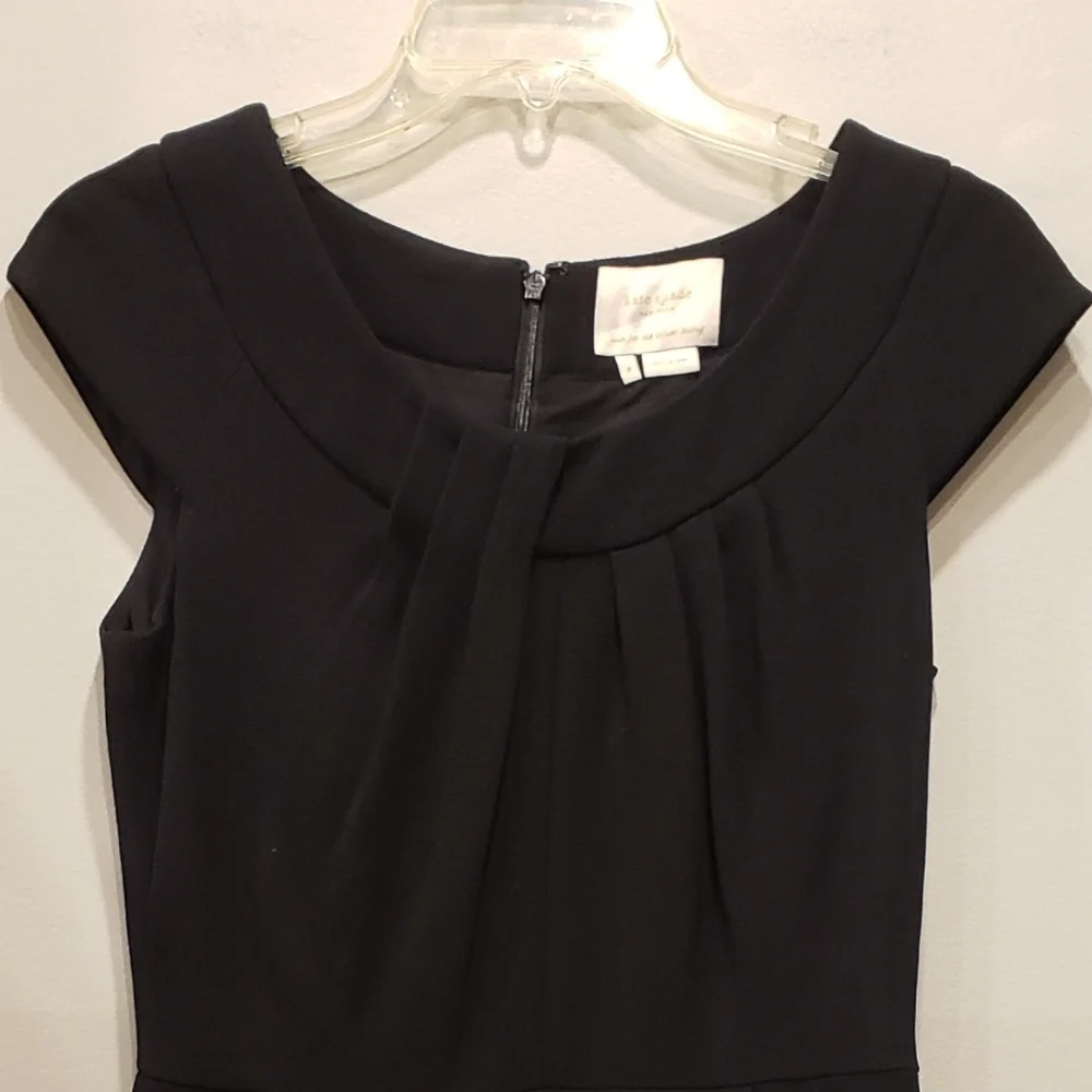 Sz 4 Black Kate Spade New York Raya Dress Effortless Chic Timeless Elegant
